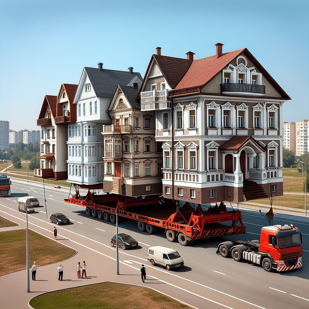 transport domów