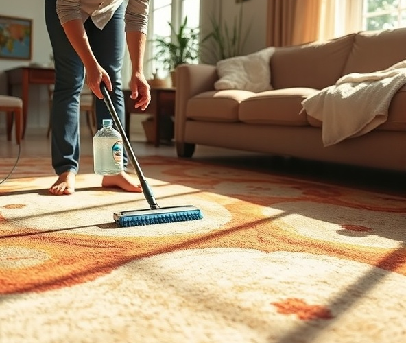 Jak skutecznie usunąć plamy z dywanów? Praktyczne metody czyszczenia dywanów w domu