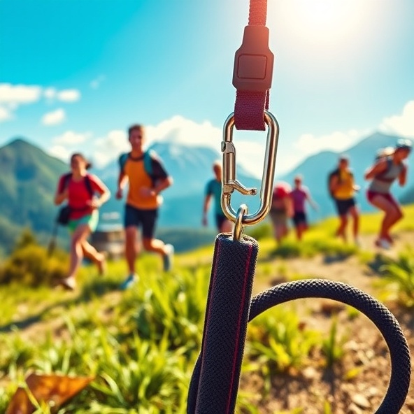 smycz z karabińczykiem