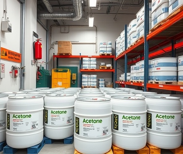 Jak bezpiecznie i efektywnie przechowywać aceton w pojemnikach 200l?