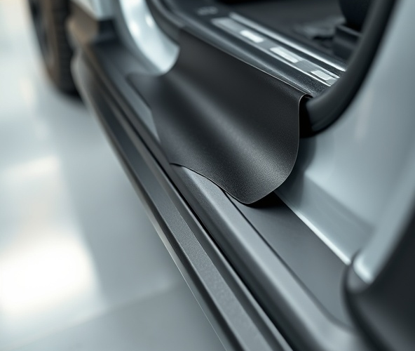 Folia ochronna czarna 200/300 mikronów (grubość) — ochrona progów SUV?