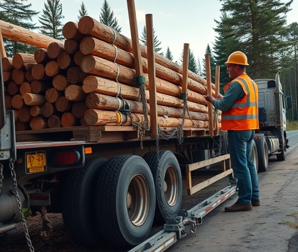 Czy przyczepa dłużyca 14t do drewna i słupów stalowych jest bezpieczna?
