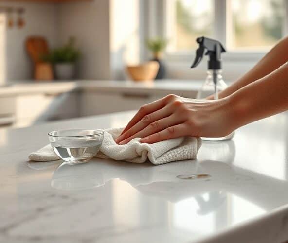Jak czyścić blat z konglomeratu kwarcowego, by go nie uszkodzić?