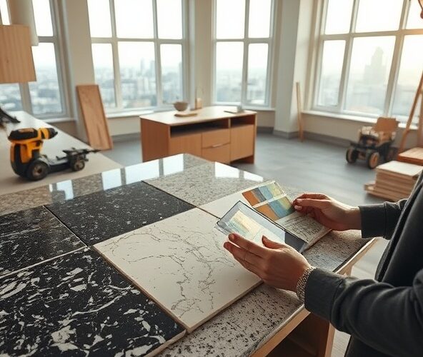 Jak wybrać blaty granitowe w Warszawie przy remoncie, aby oszczędzić?