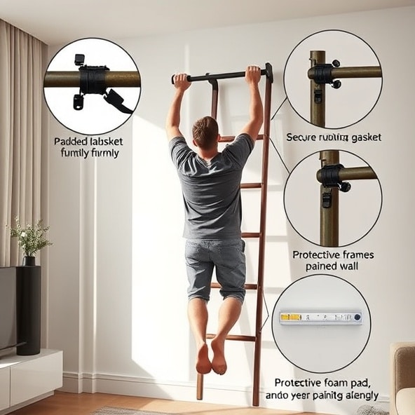 drążek do podciągania na drabinkę