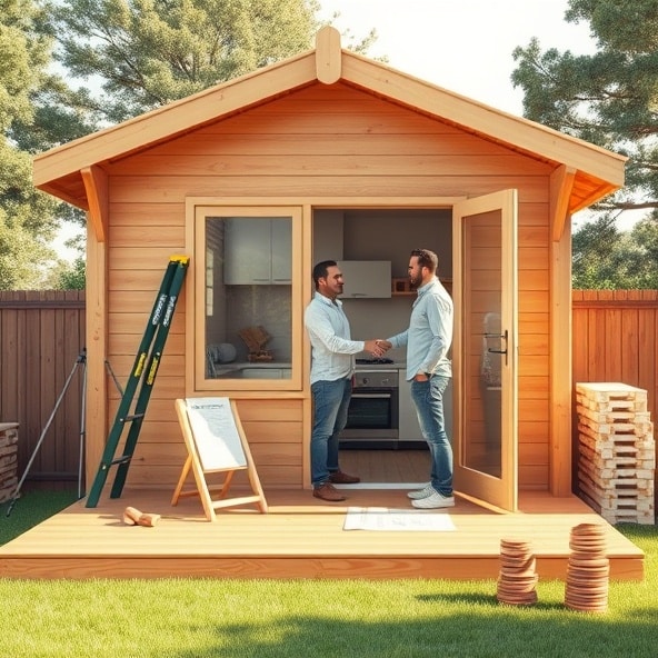 drewniany domek na działkę cena