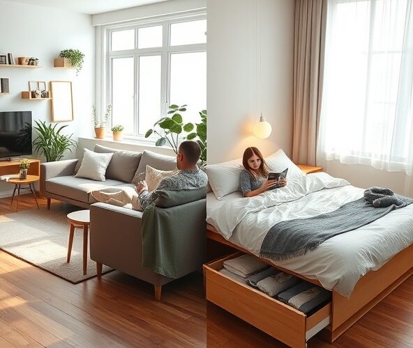 Jak wybrać futon do małego mieszkania, by oszczędzić miejsce?