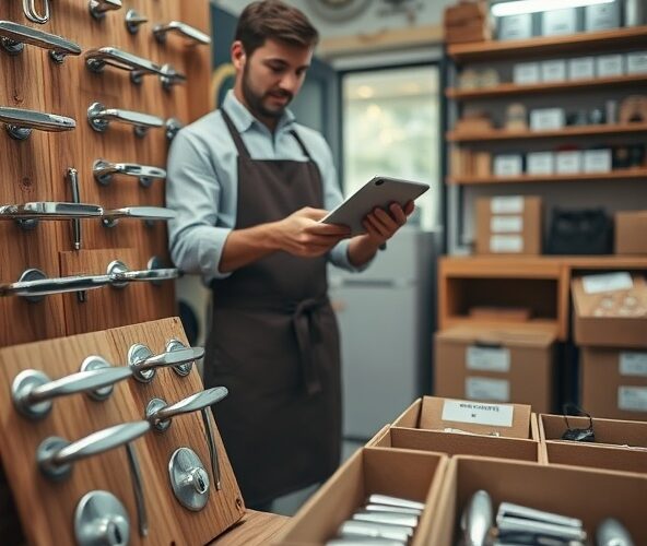 Jak mały sklep może zmniejszyć zapasy klamek niklowanych?