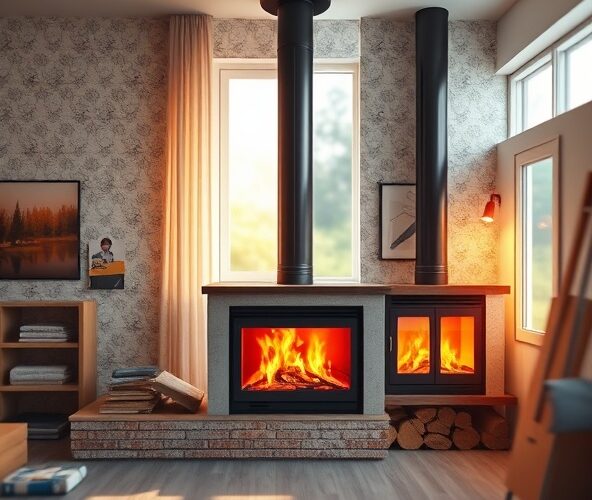 Czy kominek dwuszybowy z doprowadzeniem powietrza z zewnątrz realnie zmniejszy straty ciepła przy remoncie domu z lat 80?