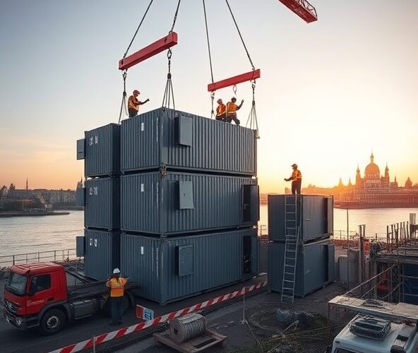 Gdzie we Wrocławiu wynająć kontenery na budowę z montażem?
