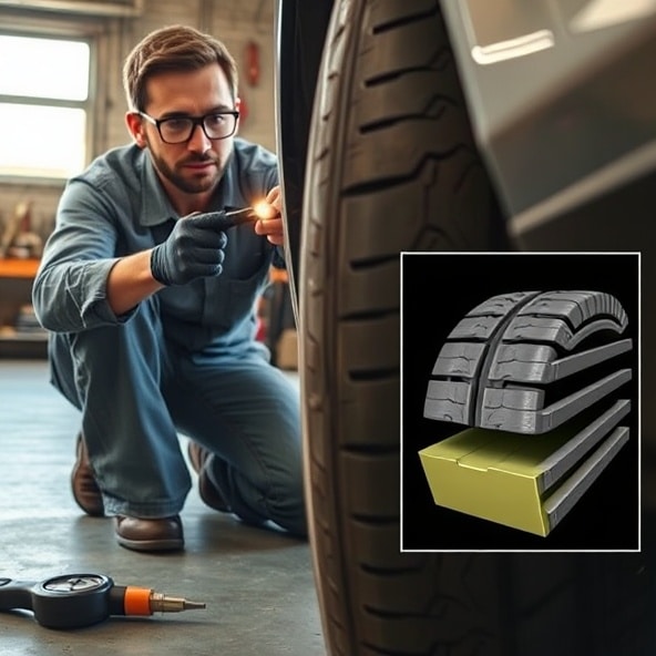 lekkie wybrzuszenie na oponie