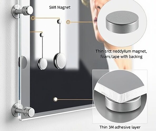 Jakie magnesy z klejem 3M utrzymają plakat 100–300 g na akrylu?