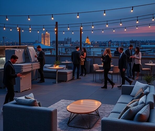 Czy wynajem mebli eventowych w Warszawie na wieczorny firmowy networking naprawdę skróci czas przygotowań?