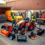 mini ciągniki osprzęt