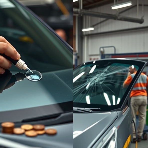 odprysk na szybie naprawa cena