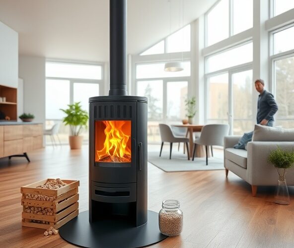 Ile kosztuje piec kominkowy wolnostojący na pellet dla domu 120 m²?