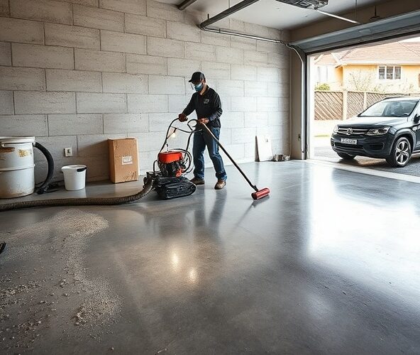 Jak samodzielnie przygotować podłogi betonowe w garażu pod lakier, żeby uniknąć pylenia i łuszczenia?