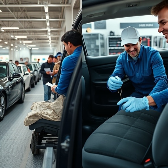 pokrowiec serwisowy na fotel samochodowy