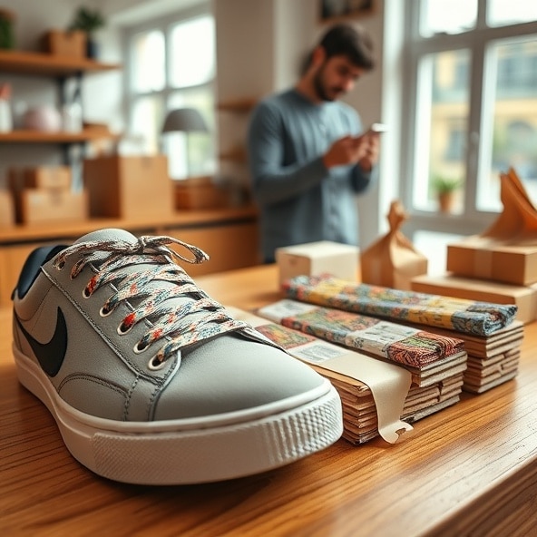 sznurówki do butów z nadrukiem