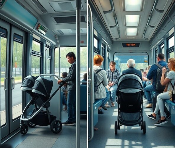 Czy Thule Urban Glide 3 Double jest dopuszczalny w autobusie miejskim?