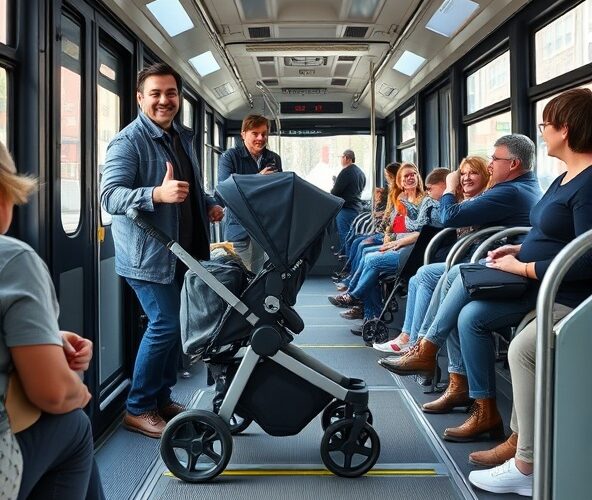 Czy Thule Urban Glide 3 Double jest dopuszczalny w autobusie miejskim?