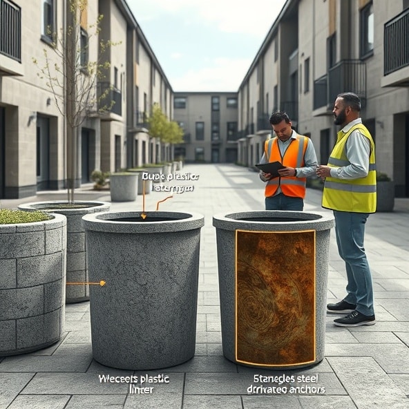 wkłady do koszy betonowych