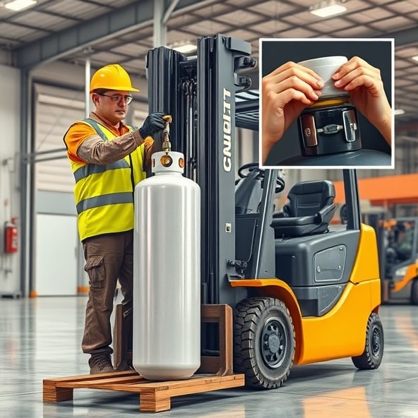 butla gazowa wózek widłowy