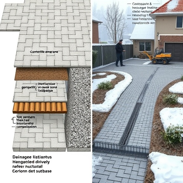 układanie kostki brukowej błonie