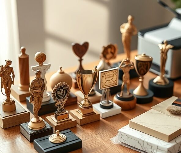 Jak dobrać materiał statuetek okolicznościowych przy niskim budżecie?