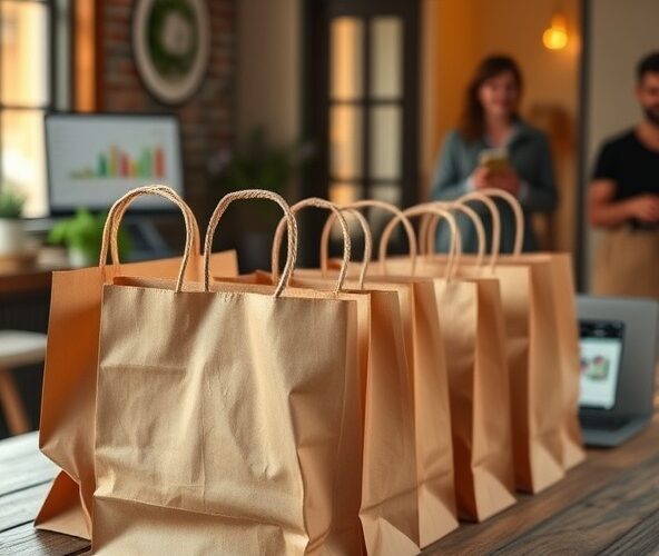 Jak JDG może zwiększyć sprzedaż brązowych toreb papierowych z uchwytem skręcanym w e‑sklepie przy stałym budżecie reklamowym?